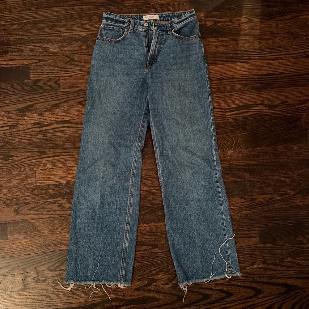 Abercrombie & Fitch Straight Leg Blue Jeans